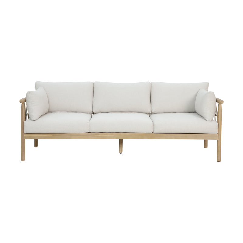 Cargue la imagen en el visor de la galería, Sofá Triple de Madera Paia, color natural - HUC40345