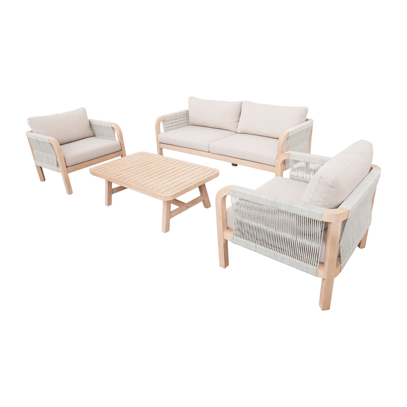 Cargue la imagen en el visor de la galería, Set doble Panama color Natural - HUC4025-DOB