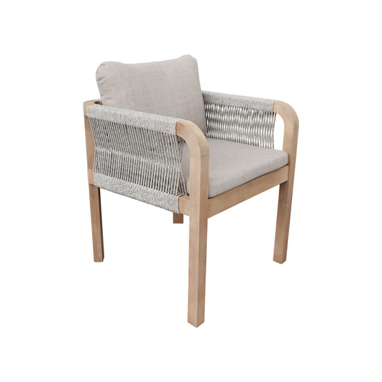 Silla de madera Panama para interior y exterior color natural - HUC40523