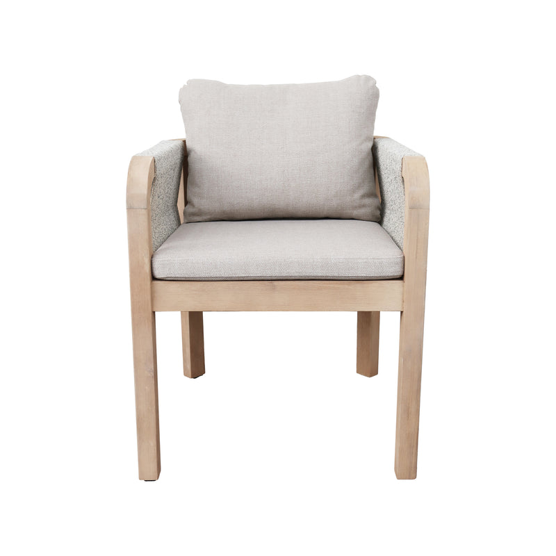 Cargue la imagen en el visor de la galería, Silla de madera Panama para interior y exterior color natural - HUC40523