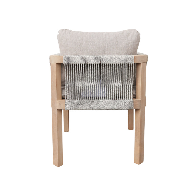 Cargue la imagen en el visor de la galería, Silla de madera Panama para interior y exterior color natural - HUC40523