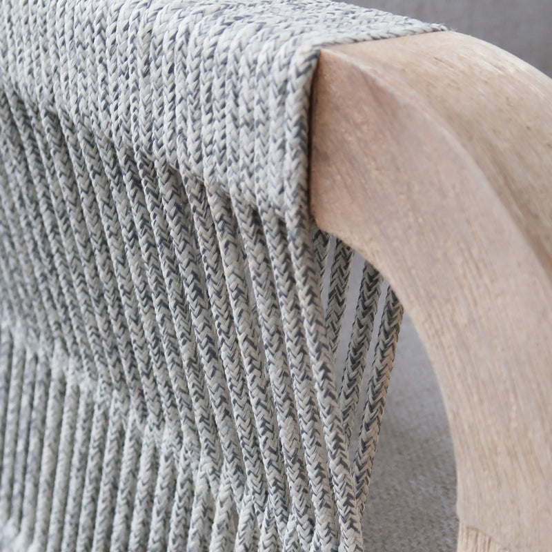 Cargue la imagen en el visor de la galería, Silla de madera Panama para interior y exterior color natural - HUC40523