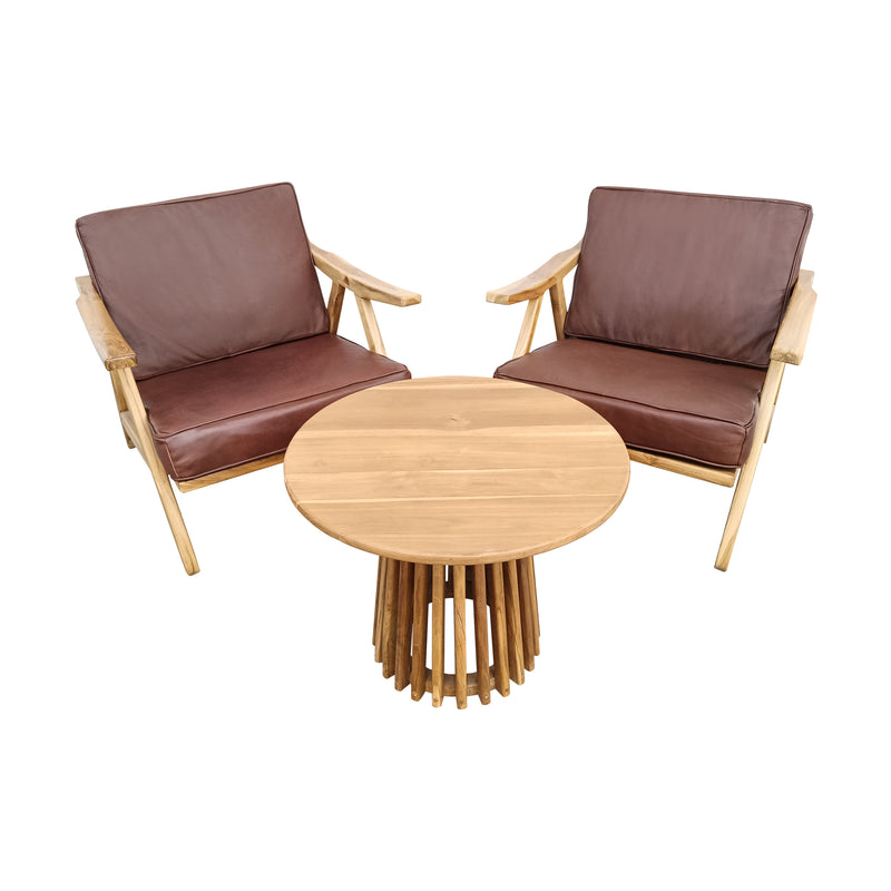 Cargue la imagen en el visor de la galería, Set Bistro Panampu + mesa Kentana 60cms 123727