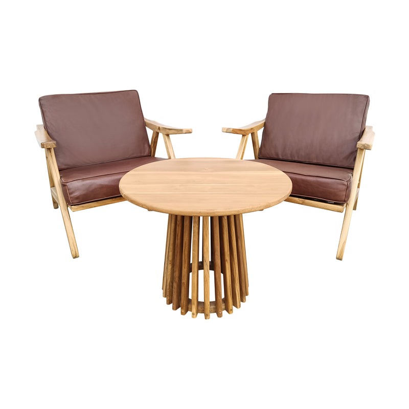 Cargue la imagen en el visor de la galería, Set Bistro Panampu + mesa Kentana 60cms 123727