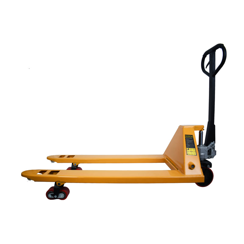 Cargue la imagen en el visor de la galería, Patín Transpaleta con ruedas de carga pesada 3000kg color Amarillo - 8427109000-AM