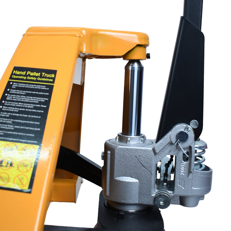 Cargue la imagen en el visor de la galería, Patín Transpaleta con ruedas de carga pesada 3000kg color Amarillo - 8427109000-AM