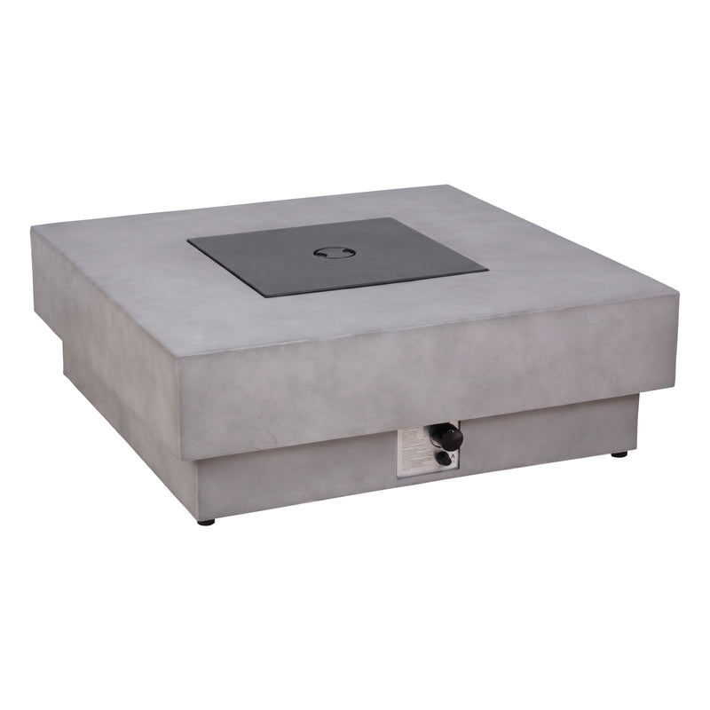 Cargue la imagen en el visor de la galería, Hoguera para fogata de Gas Cuadrada color gris claro - PD-F180179