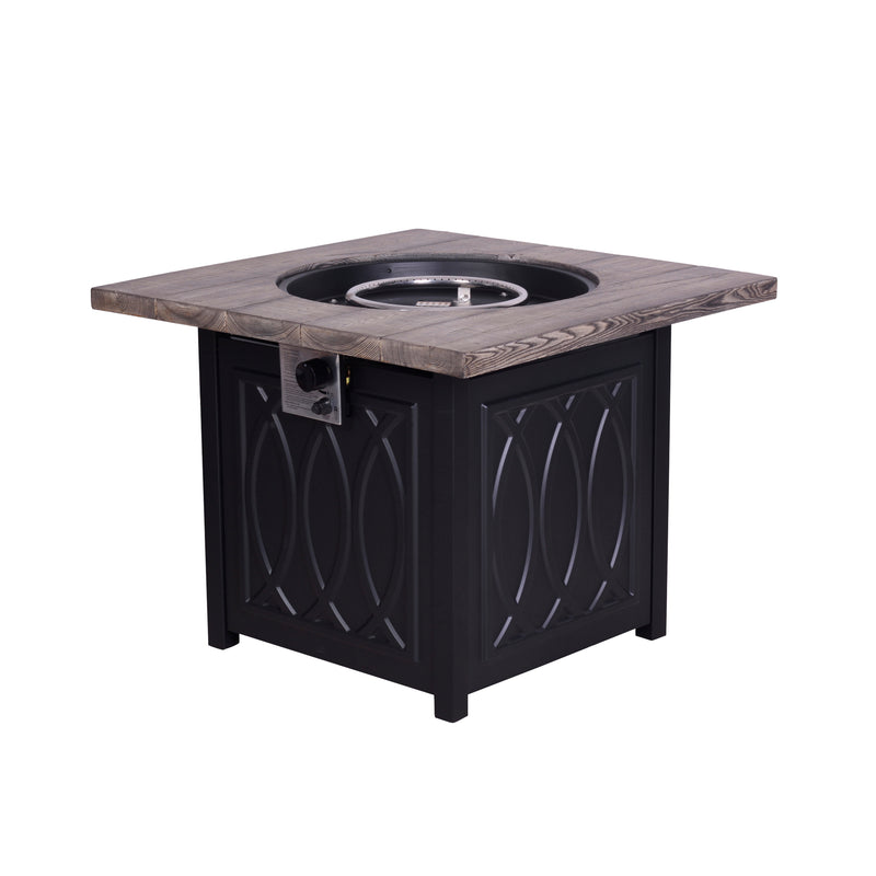 Load image into Gallery viewer, Square black fire pit - PDF210033