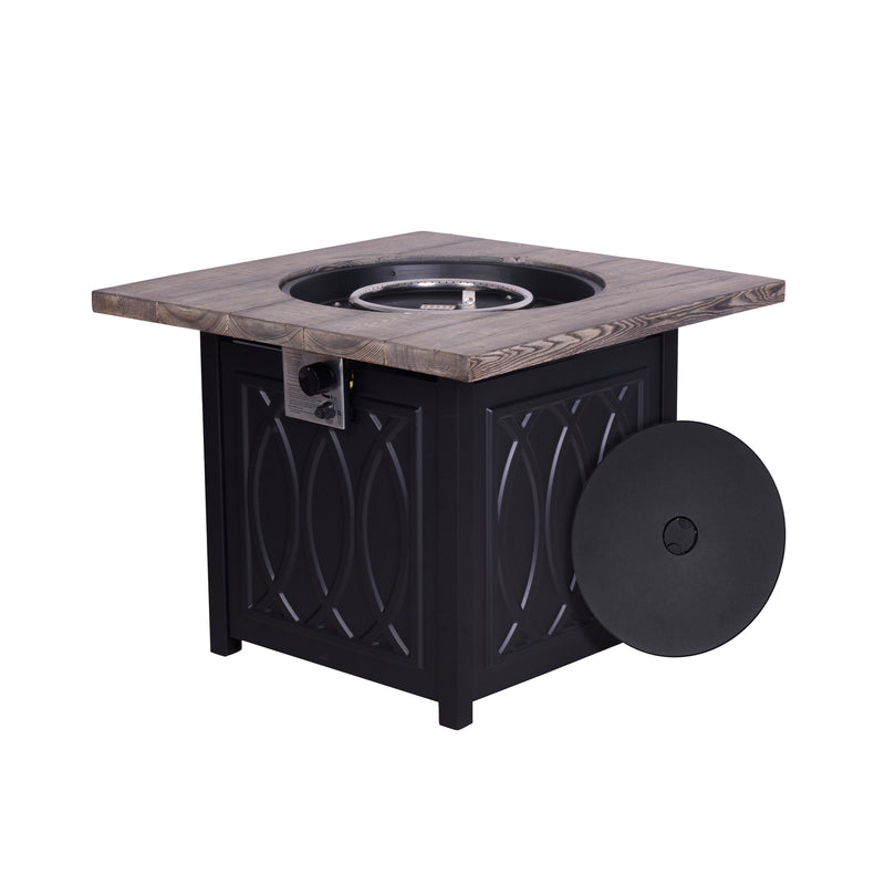 Load image into Gallery viewer, Square black fire pit - PDF210033