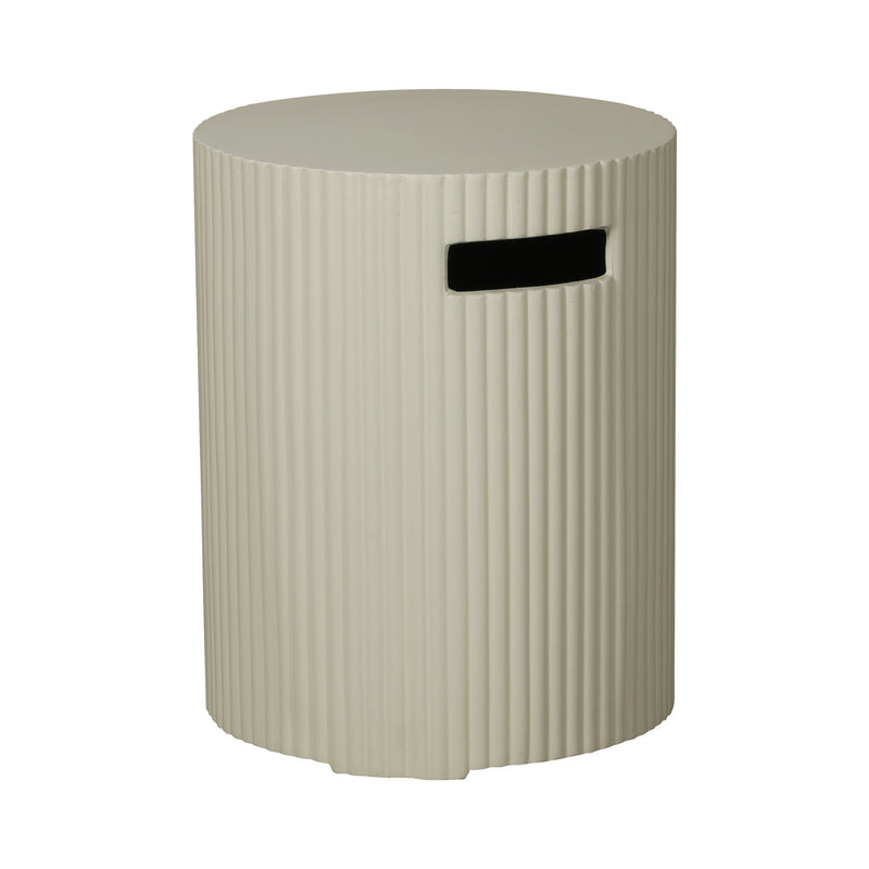 Cargue la imagen en el visor de la galería, Tapa para gas LP redonda de fogata, color Beige - PD-F250004-B