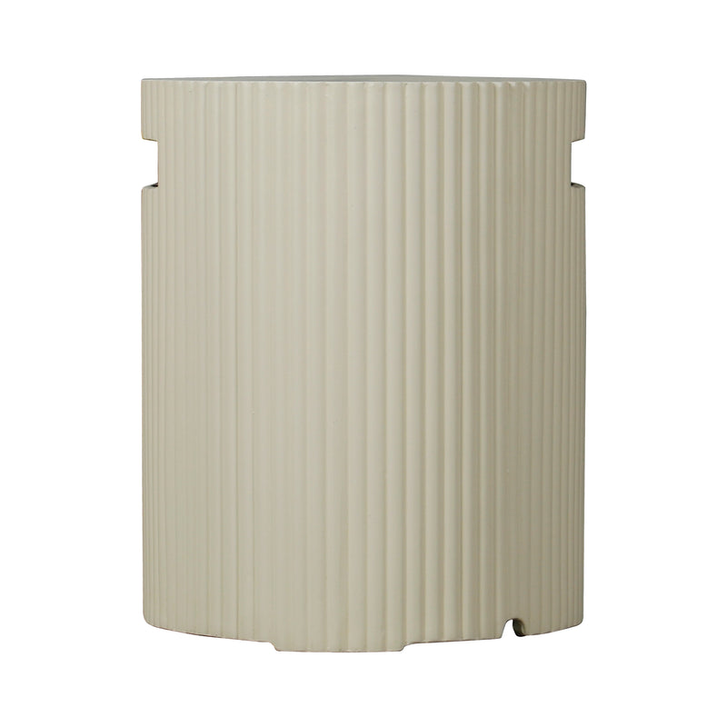 Cargue la imagen en el visor de la galería, Tapa para gas LP redonda de fogata, color Beige - PD-F250004-B
