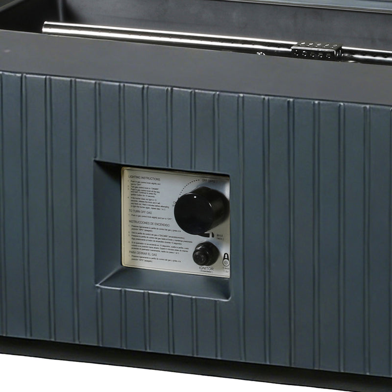 Cargue la imagen en el visor de la galería, Hoguera para fogata de Gas Oblonga color gris oscuro - PD-F25006-A