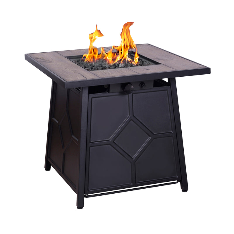 Cargue la imagen en el visor de la galería, Hoguera para fogata cuadrada color negro - PDF210061