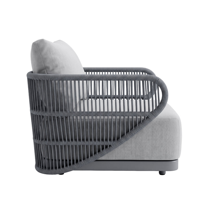Cargue la imagen en el visor de la galería, Set Bistro Peter color gris - GLA-63270-121 / GLA-63270-36W