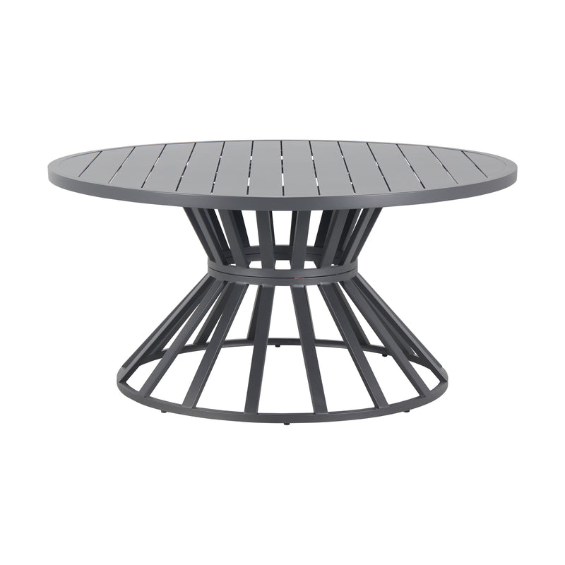 Cargue la imagen en el visor de la galería, Mesa de Aluminio Redonda 1.52 M color Carbon Piaggo - GL3AQ59226