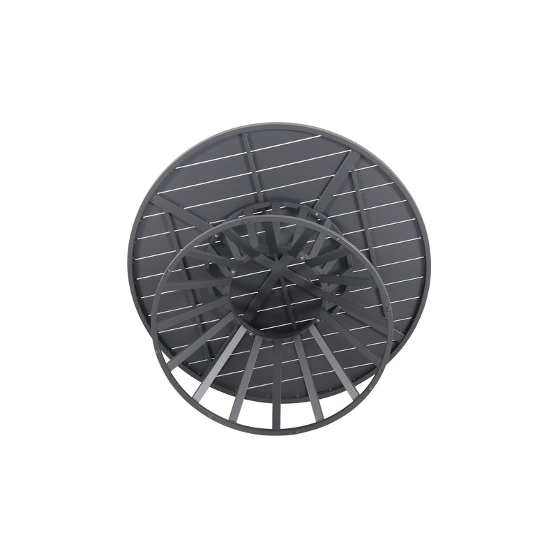 Cargue la imagen en el visor de la galería, Mesa de Aluminio Redonda 1.52 M color Carbon Piaggo - GL3AQ59226