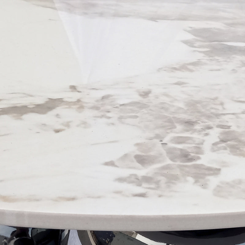 Cargue la imagen en el visor de la galería, Mesa de centro de Interior PIEDRA marmoleado D.80cms - BW80465