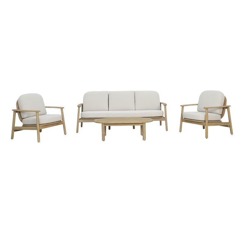 Cargue la imagen en el visor de la galería, Sala de Madera Triple Pill, color Natural