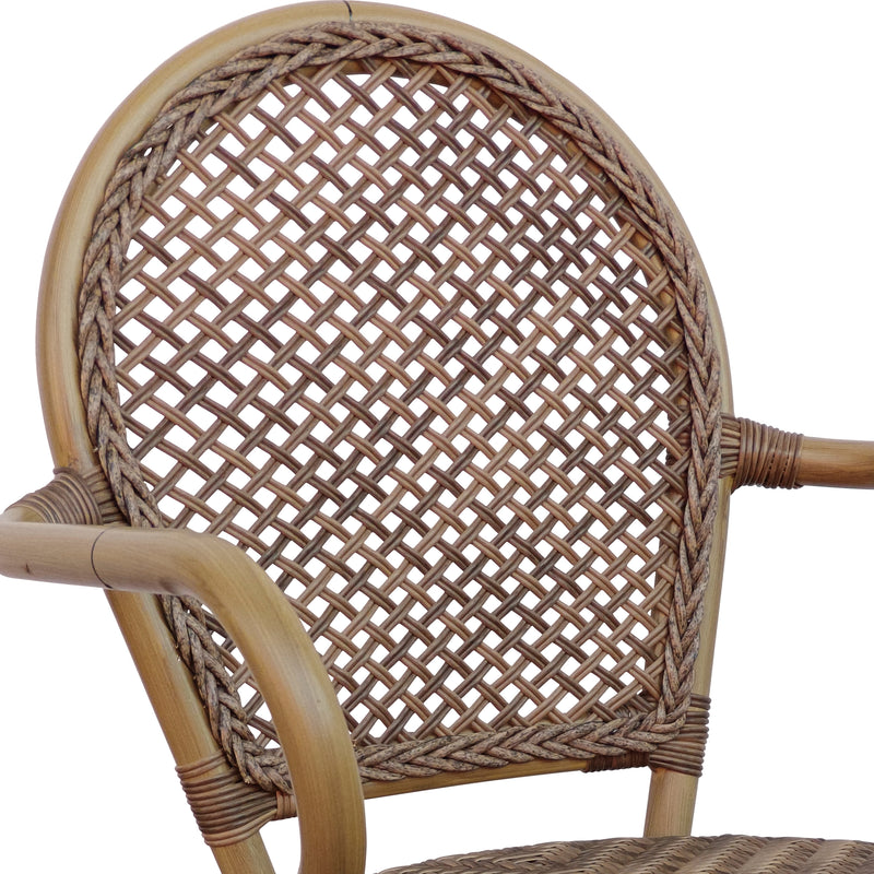 Cargue la imagen en el visor de la galería, Silla de ratan Pingarm 3301 color cafe - 3301