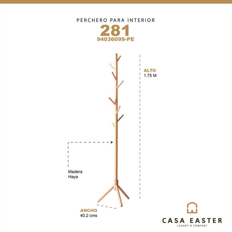 Cargue la imagen en el visor de la galería, Perchero de Decoración 281-94036099-PE CasaEaster