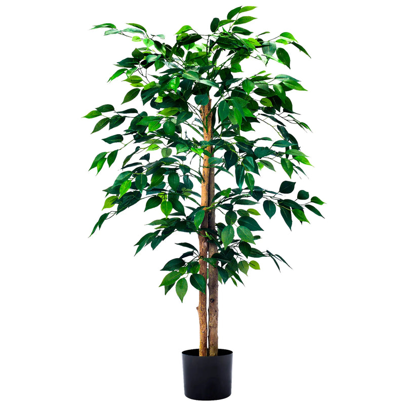 Cargue la imagen en el visor de la galería, Planta Decorativa Artificial para Exterior y Interior con 1.20m Alto, FICUS TREE -201099-FI CasaEaster