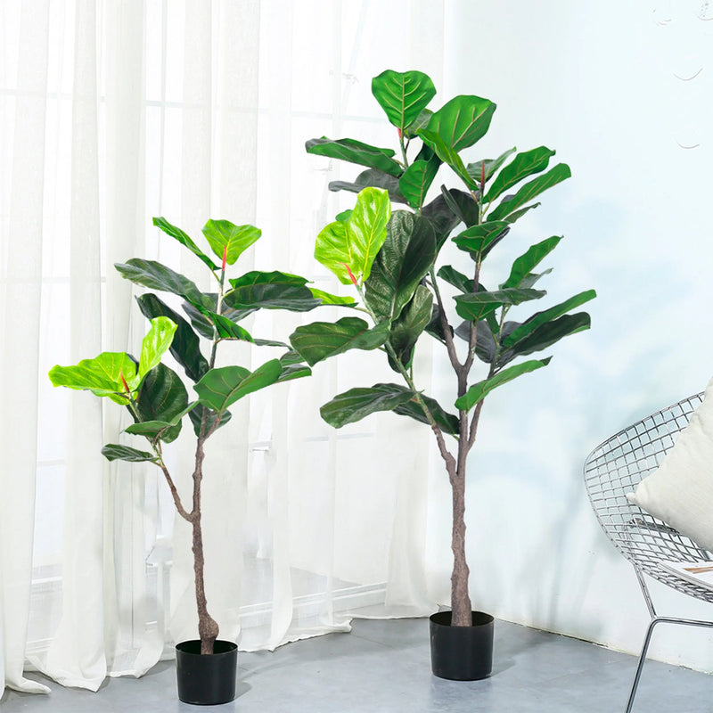 Cargue la imagen en el visor de la galería, Planta Decorativa Artificial para Exterior y Interior con 1.40m Alto,FIDDLE FIG -201111-FID CasaEaster