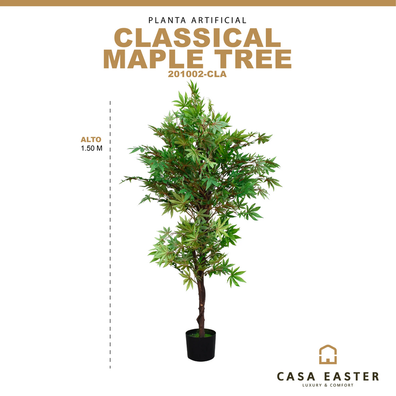 Cargue la imagen en el visor de la galería, Planta Decorativa Artificial para Exterior y Interior con 1.50m Alto, CLASSICAL MAPLE TREE 201002-CLA CasaEaster