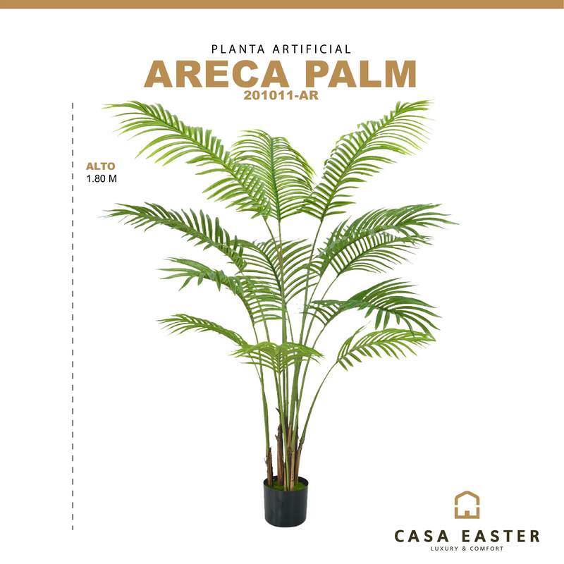 Cargue la imagen en el visor de la galería, Planta Decorativa Artificial para Exterior y Interior con 1.80m Alto, ARECA PALM-201011-AR