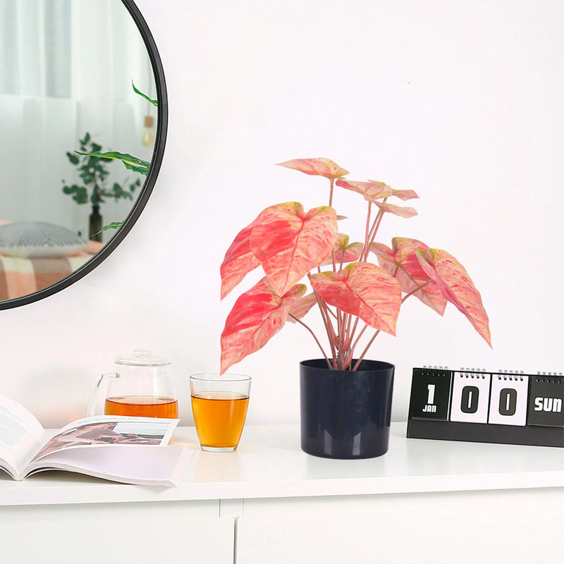 Cargue la imagen en el visor de la galería, Planta Decorativa Artificial para Exterior y Interior con 40cm Alto, PINK TARO -201030-TAR CasaEaster