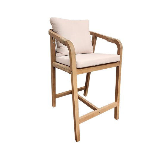 Comedor de barra Alto 1.56 M para Exterior o Interior modelo RIMINI + 4 sillas rimini de barra -CAPEOJMR