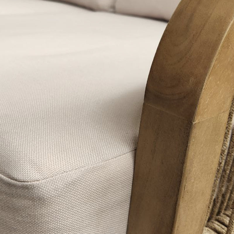 Cargue la imagen en el visor de la galería, Sala para Exterior e Interior de Madera Color Blanco RIMINI FAMILIAR-SDMPERF