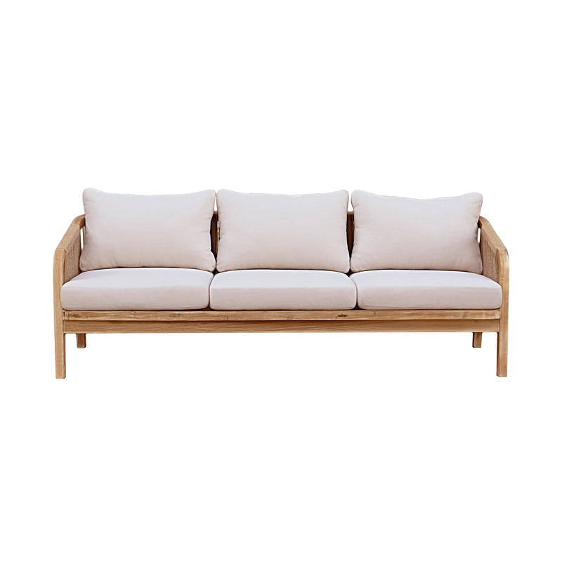 Cargue la imagen en el visor de la galería, Set Rimini 3+2+2 con mesa de centro color natural - 3+2+2-HUC37159-HUC25685KD