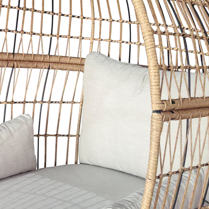 Cargue la imagen en el visor de la galería, Sillón individual Redondo RON, color natural - GLA6328539KD