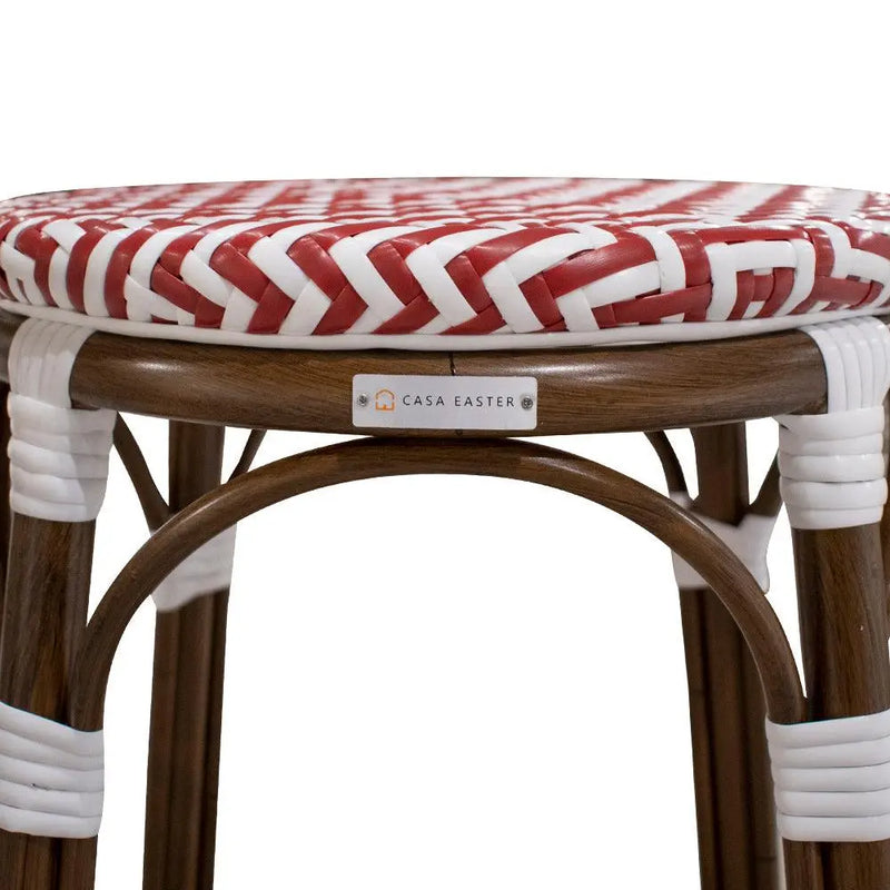 Cargue la imagen en el visor de la galería, Banco de Aluminio Blanco/Rojo SHORTY-4103