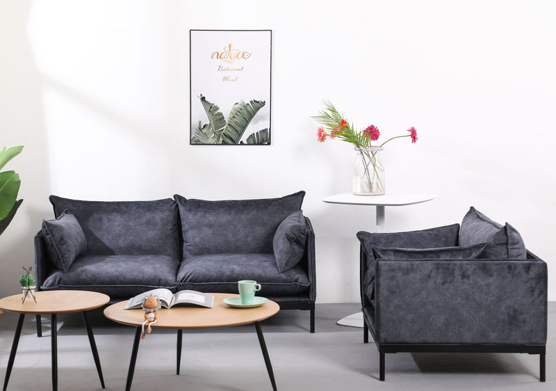 Cargue la imagen en el visor de la galería, Set doble Minimalista MIDNIGTH + mesas de centro 291S / 291 - BD8MIDDUO