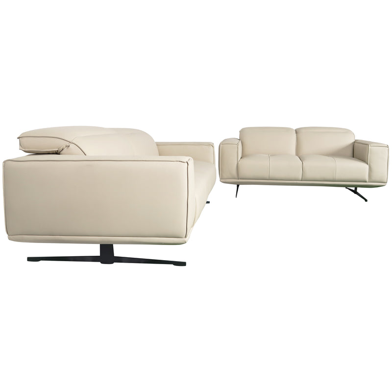 Cargue la imagen en el visor de la galería, Set duo de interior sofá triple + sofá doble S8911 con vinipiel - S8911