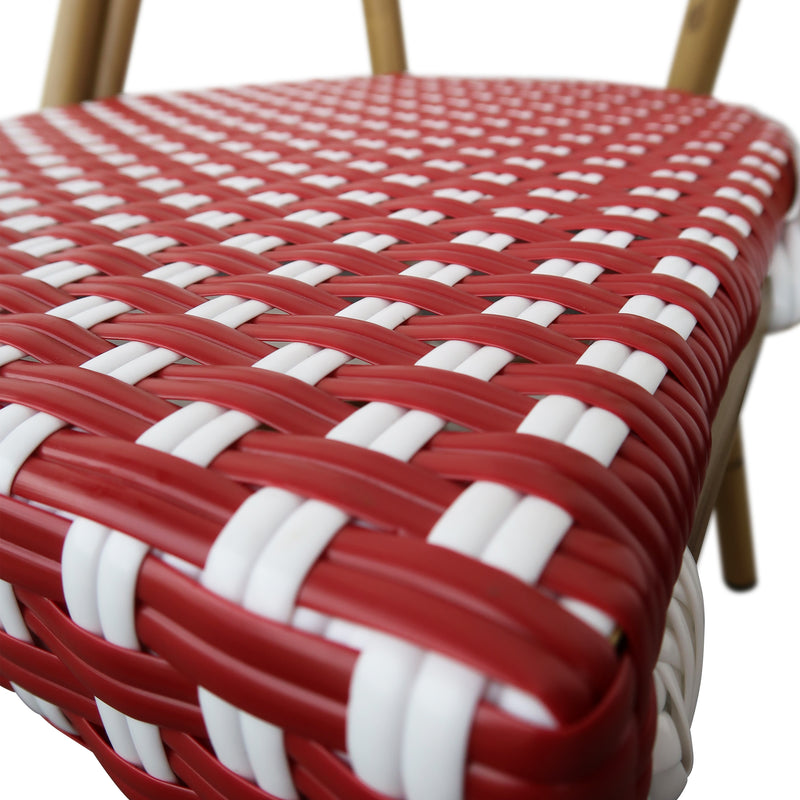 Cargue la imagen en el visor de la galería, Silla de Rattan para exterior e interior Color Rojo SCOOTLAND 01 -OC446