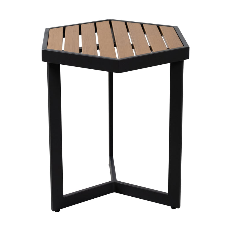 Cargue la imagen en el visor de la galería, Mesa bistro Sesth de aluminio, color carbón- SESTH-CH