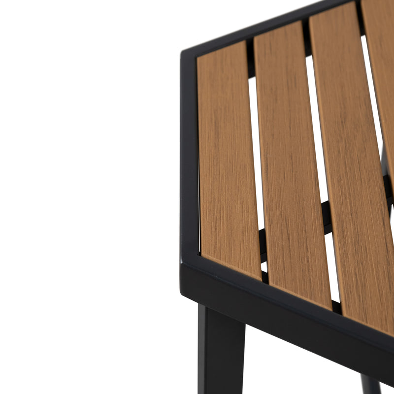 Cargue la imagen en el visor de la galería, Mesa bistro Sesth de aluminio, color carbón- SESTH-CH