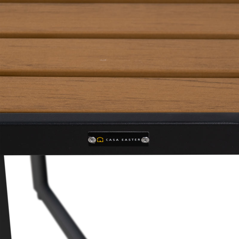 Cargue la imagen en el visor de la galería, Mesa bistro Sesth de aluminio, color carbón- SESTH-CH