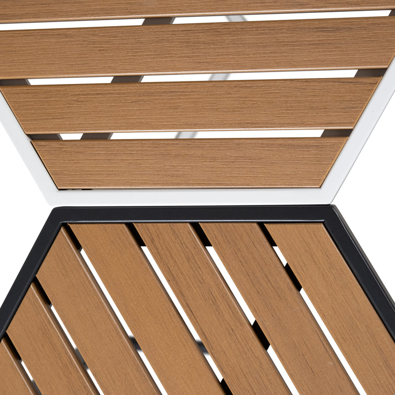 Cargue la imagen en el visor de la galería, Mesa bistro Sesth de aluminio, color carbón- SESTH-CH