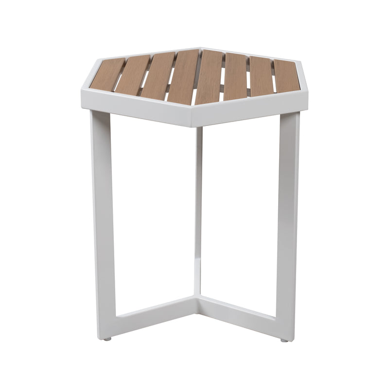 Cargue la imagen en el visor de la galería, Mesa bistro Sesth de aluminio, color blanco - SESTH-WH