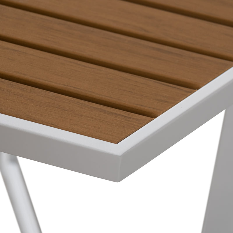 Cargue la imagen en el visor de la galería, Mesa bistro Sesth de aluminio, color blanco - SESTH-WH