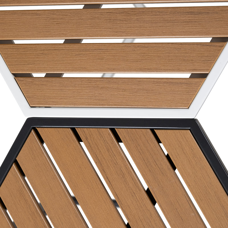 Cargue la imagen en el visor de la galería, Mesa bistro Sesth de aluminio, color blanco - SESTH-WH