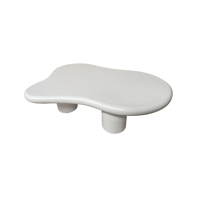 Cargue la imagen en el visor de la galería, Mesa de centro de Interior doble Nube 1.2 M / 60 cms, color blanco - NUB02