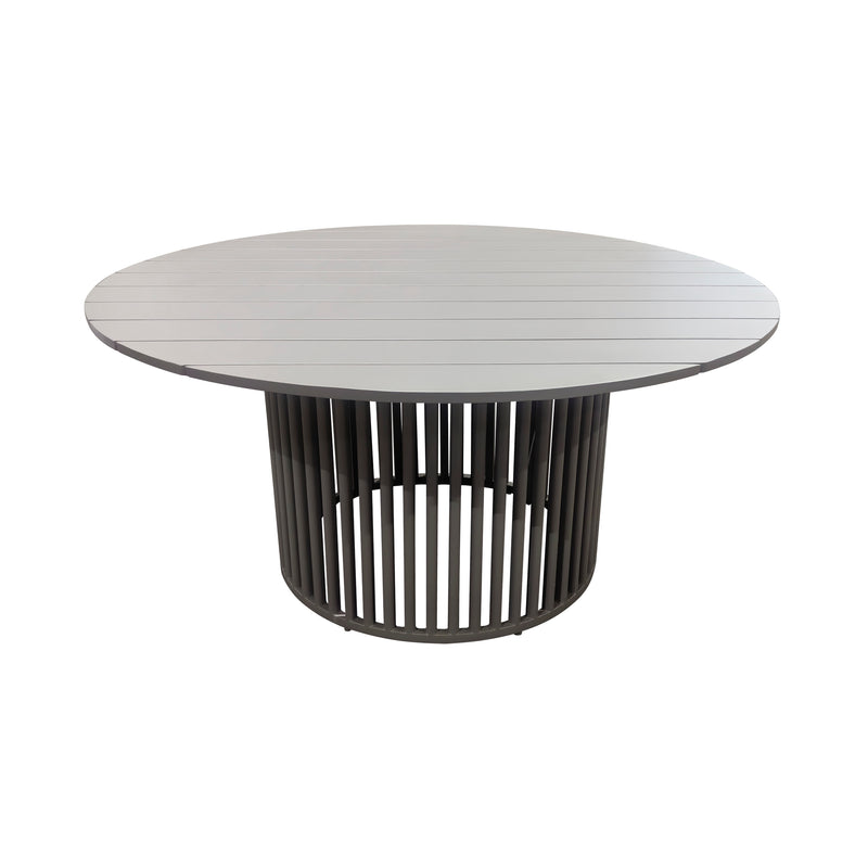 Cargue la imagen en el visor de la galería, Mesa de Comedor redonda Shangrila 1.53M color gris - GL3AQ59315