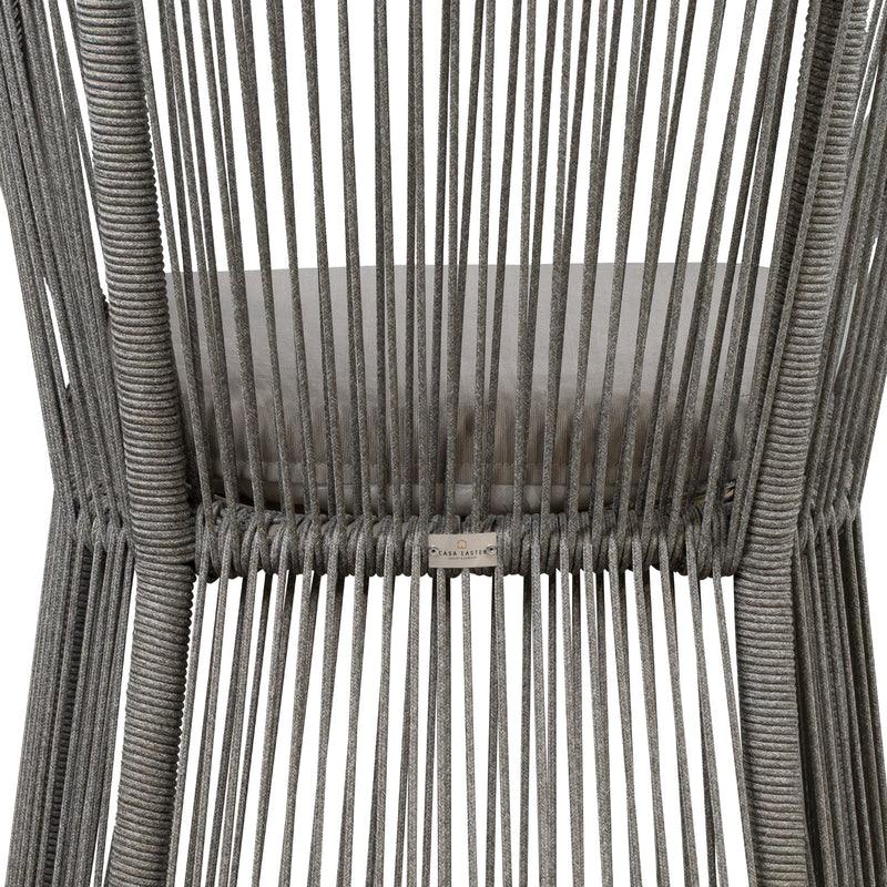 Cargue la imagen en el visor de la galería, Comedor redondo Shangrila 1.53M de aluminio + 6 silas Nacolitana color gris - GL3AQ59315-NAC