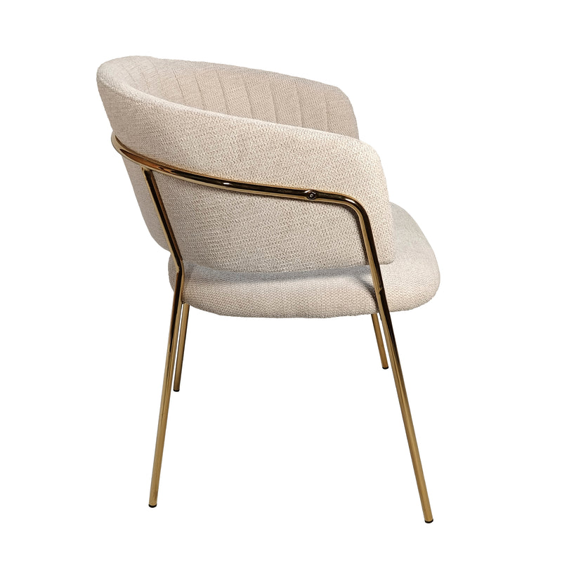 Cargue la imagen en el visor de la galería, Silla para interior Color Beige claro ENGLAND - CA686