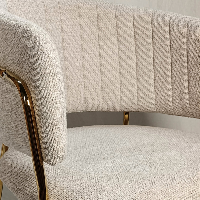 Cargue la imagen en el visor de la galería, Silla para interior Color Beige claro ENGLAND - CA686