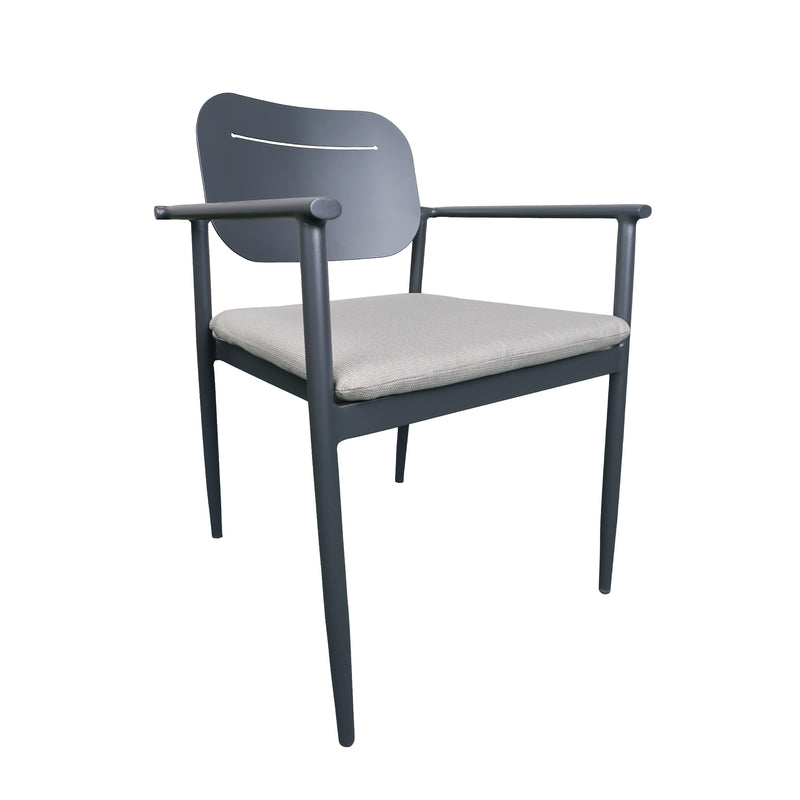 Cargue la imagen en el visor de la galería, Silla de aluminio CLAZE color carbón - GL3A631610